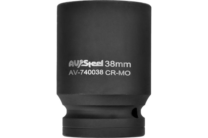 Головка ударная шестигранная AV Steel AV-740038, 1", 38мм
