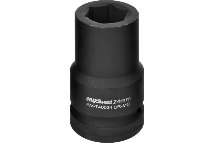 Головка ударная шестигранная AV Steel AV-740024, 1", 24мм