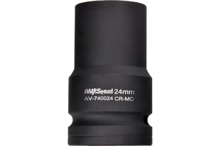 Головка ударная шестигранная AV Steel AV-740024, 1", 24мм
