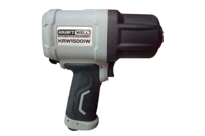 Пневмогайковерт ударный KraftWell KRW1500IW, 1/2", легковой, 1500 Нм