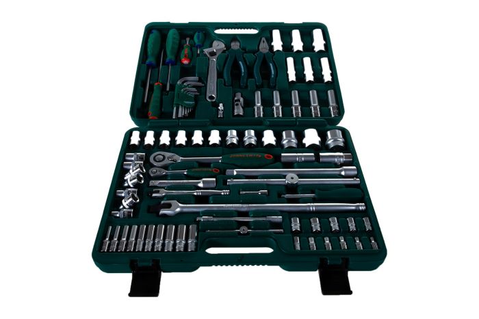 Набор инструментов в кейсе Jonnesway S04H52483S, 83 предмета, с трещоткой, 1/4", 1/2"