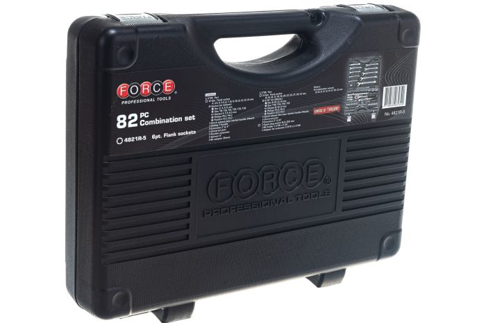 Набор инструментов в кейсе Force 4821R-5, 82 предмета, с трещоткой, 1/4"