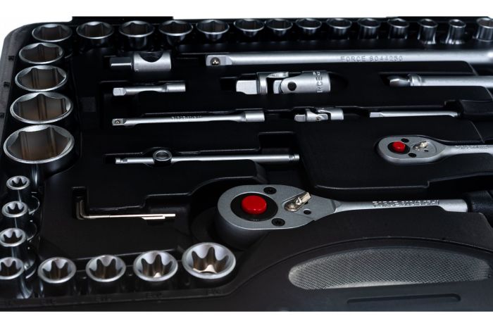 Набор инструментов в кейсе Force 41082R-5, 108 предметов, с трещоткой, 1/2", 1/4"