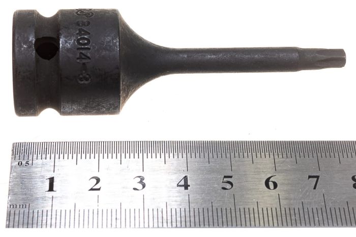 Бита ударная длинная 6-гран. Hans 840143T27, 1/2", TORX T27