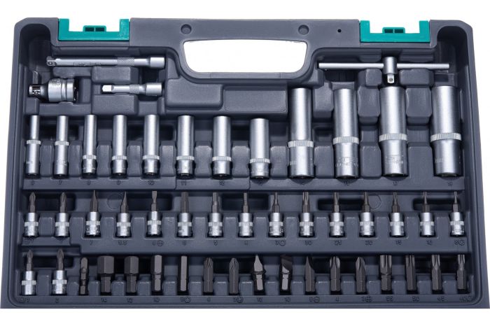 Набор инструментов в кейсе Stels 14106, 94 предмета, с трещоткой, 1/4", 1/2"