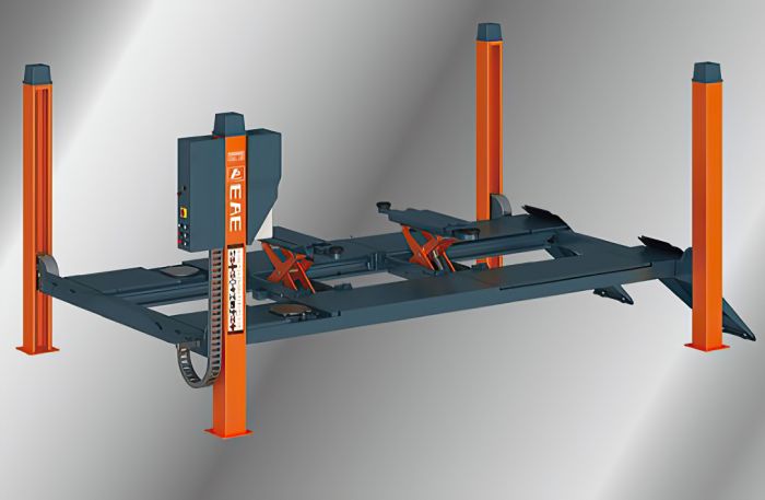 Подъемник четырехстоечный 4 тонны Everlift EE-6435V2.B.52L.40T.M, электрогидравлический, для сход-развала, 380/220В