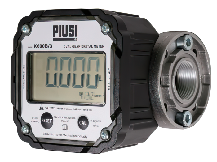 Счетчик дизельного топлива PIUSI K600 B/3 F00491000, электронный, расходомер топлива, 100 л/мин