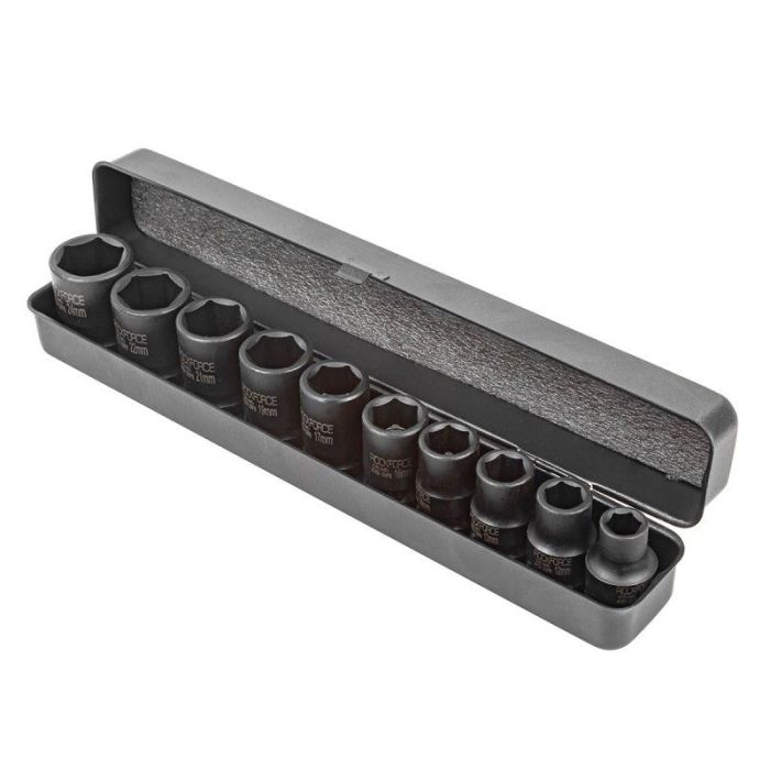 Набор ударных головок 6-гр. Rock Force RF-4109-5MPB, 1/2", 10-24мм, 10 пр.