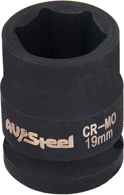 Головка ударная шестигранная AV Steel AV-720019, 1/2", 19мм