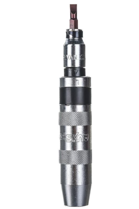 Отвертка ударная-поворотная AV Steel AV-482408, с набором бит, 6пр.