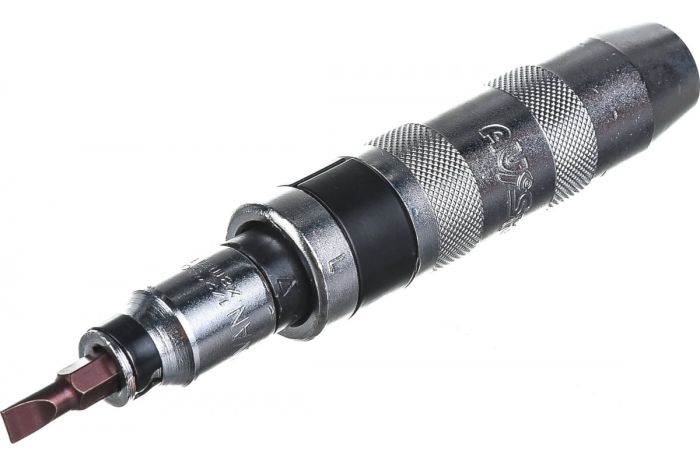 Отвертка ударная-поворотная AV Steel AV-482408, с набором бит, 6пр.