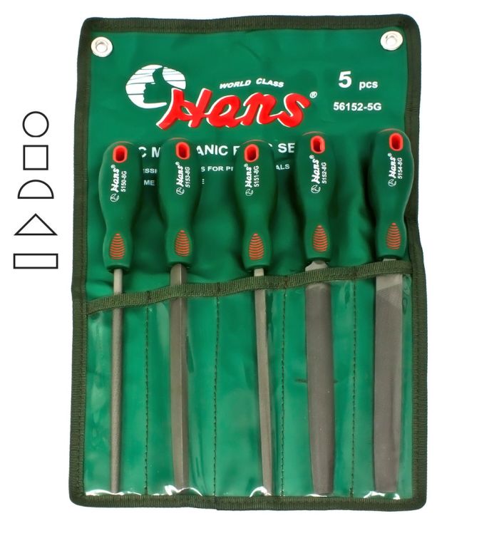 Набор напильников Hans 56152-5G, 5 предметов