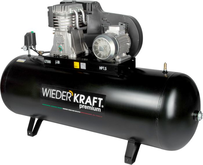 Поршневой компрессор Wiederkraft WDK-95079, ременной привод, 798 л/мин, 380В