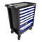 Тележка инструментальная WORKPRO WP285002A, закрытая, 7 ящиков, с набором инструментов 186шт.