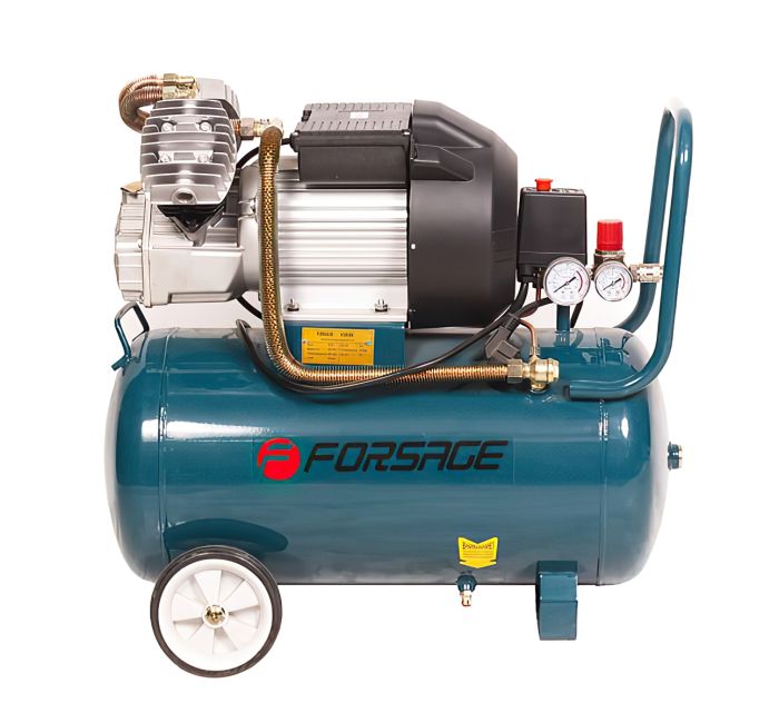 Поршневой компрессор Forsage F-V30/50, коаксиальный привод, масляный, 356 л/мин, 220В