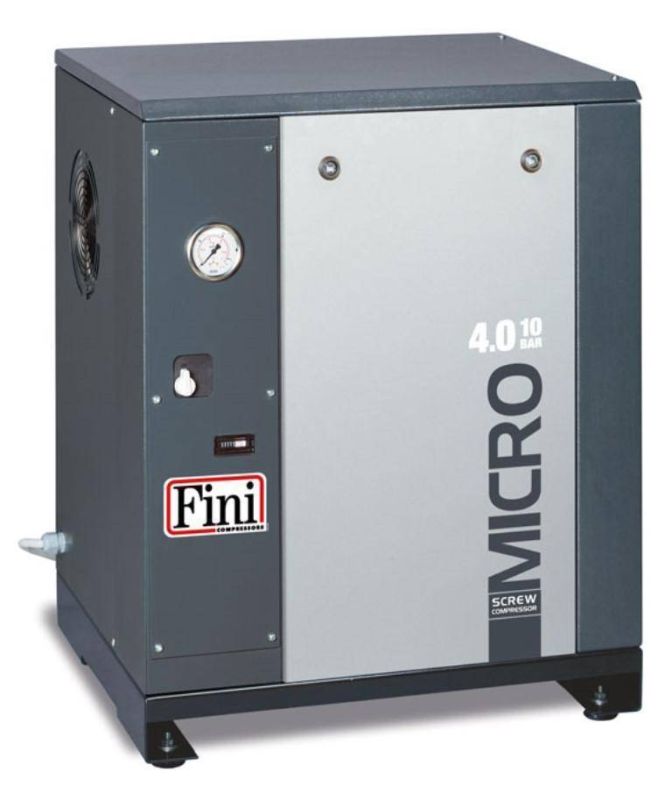 Винтовой компрессор Fini MICRO 4.0-10 электрический, ременной, масляный. 380 В