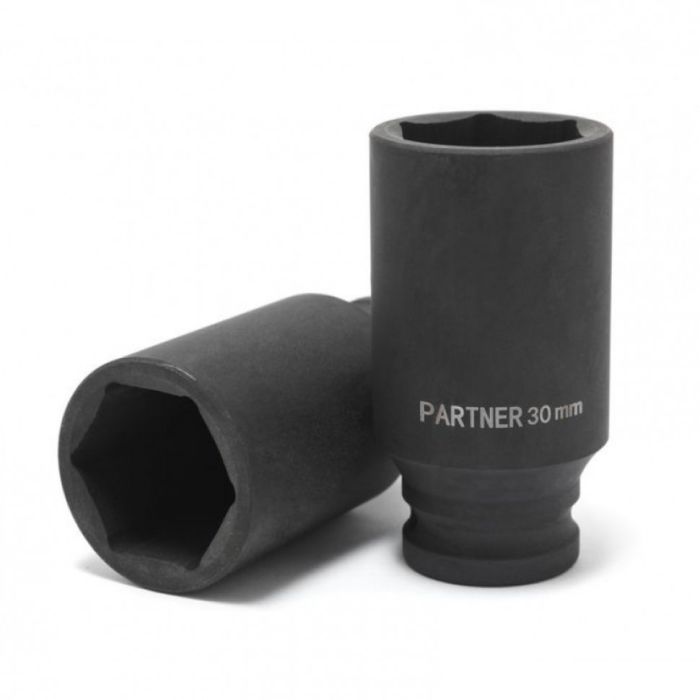 Головка ударная глубокая Partner PA-4458522, 6-гр., 1/2", 22мм