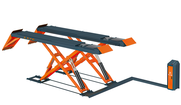 Подъемник автомобильный ножничный 4 тонны Everlift EE-6604B.50L.40T.E, электрогидравлический, 380В