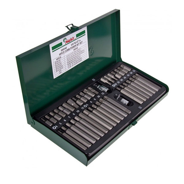 Набор бит для шуруповёрта Hans 06040, 1/2", 3/8", 10мм, 40 предметов