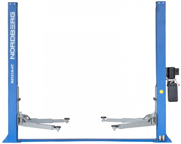 Подъемник двухстоечный автомобильный 4 тонны Nordberg N4121A-4T_220V, электрогидравлический, 220В