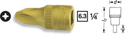 HAZET Головка 1/4" со вставкой PH4 8506-PH4