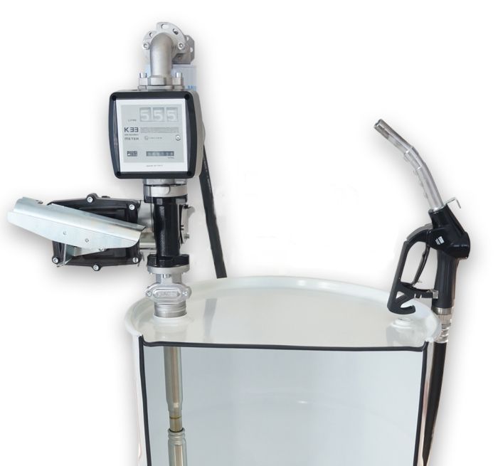 Комплект заправочный Piusi DRUM EX50 12V DC K33 ATEX Aut для бензина, 50 л/мин, 12В