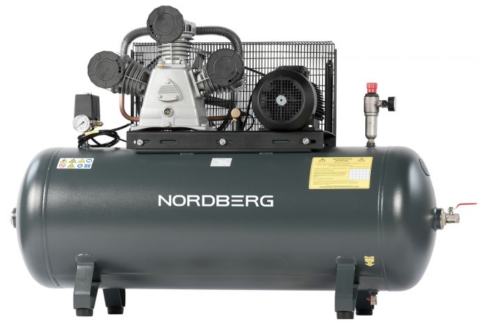 Поршневой компрессор NORDBERG NCP300/950, ременной привод, масляный, 950 л/мин, 380В