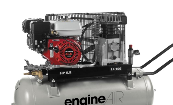 Поршневой компрессор Abac EngineAIR A39B/100 5HP, ременной привод, масляный, бензиновый, 330 л/мин
