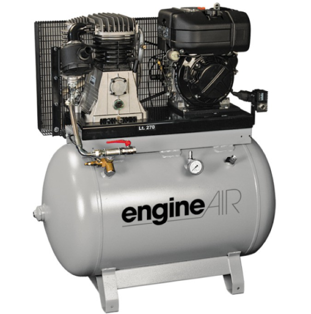 Поршневой компрессор Abac BI EngineAIR B4900/270 7HP, ременной привод, масляный, дизельный, 408 л/мин