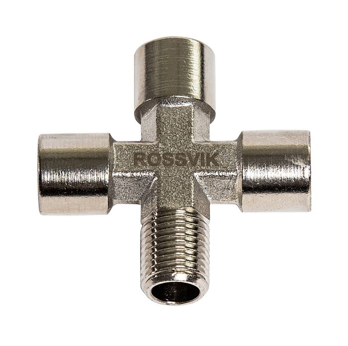 Соединитель крестообразный ROSSVIK A138/2.R, FFFM 1/4"