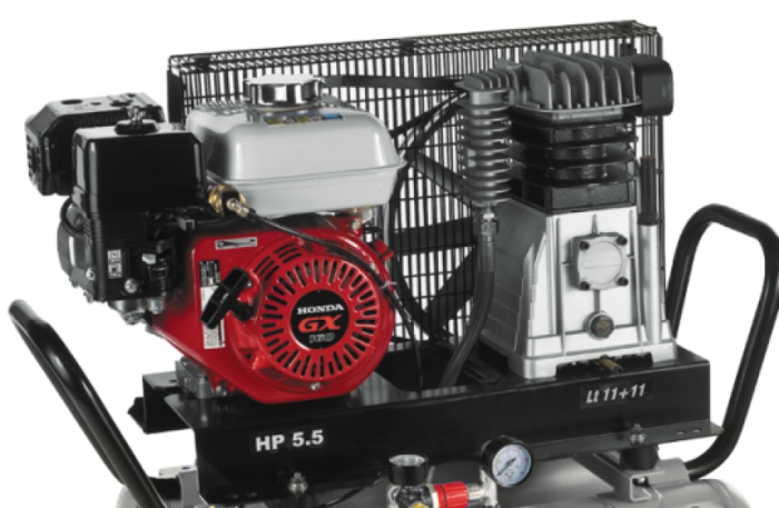 Поршневой компрессор Abac EngineAIR A39B/11+11 5HP, ременной привод, масляный, бензиновый, 330 л/мин