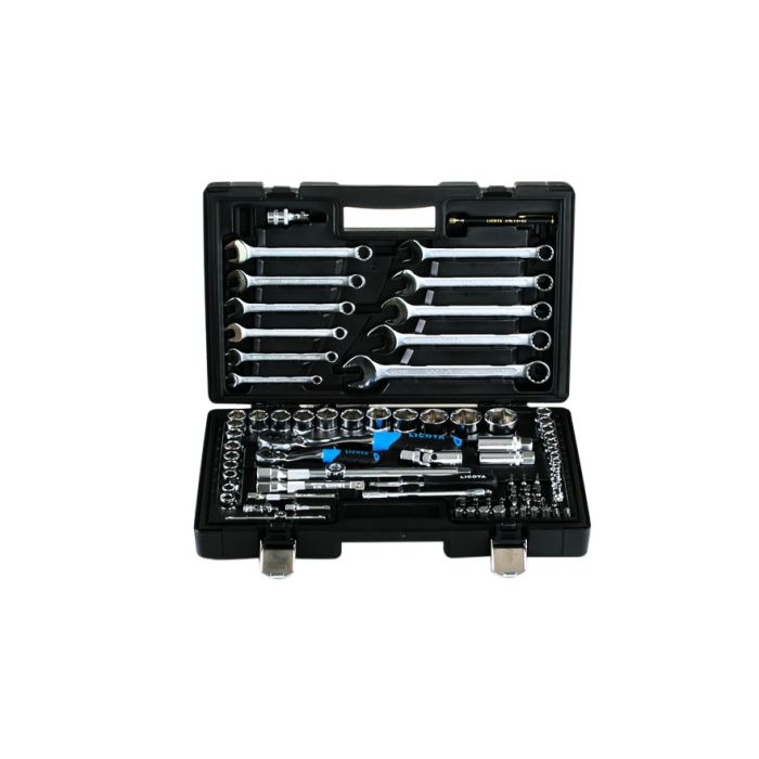 Набор инструментов в кейсе Licota ALK-8015F, 83 предмета, с трещоткой, 1/4", 1/2"
