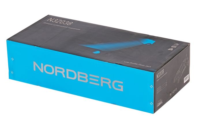 Домкрат подкатной гидравлический 3 тонны Nordberg N32038, супернизкий