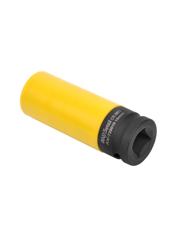 Головка ударная удлиненная тонкостенная AV Steel AV-729019, 6-гр., 1/2", 19мм