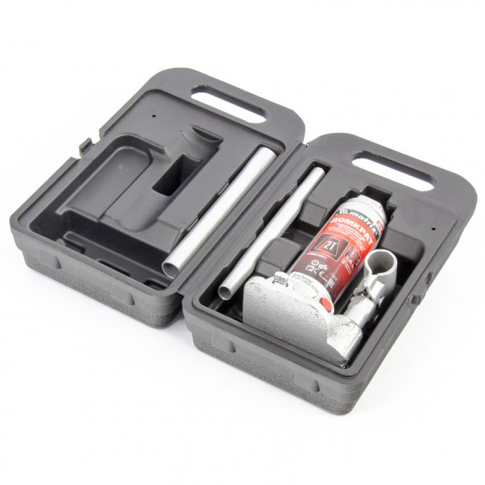 Домкрат бутылочный гидравлический 2 тонны Matrix Master 50750, автомобильный, в кейсе