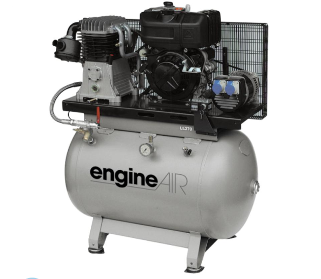Поршневой компрессор Abac EngineAIR B6000/270 11HP, ременной привод, масляный, бензиновый, 741 л/мин