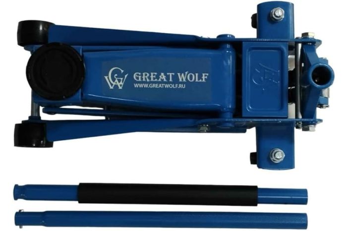 Домкрат подкатной гидравлический 3 тонны Great Wolf GW-030
