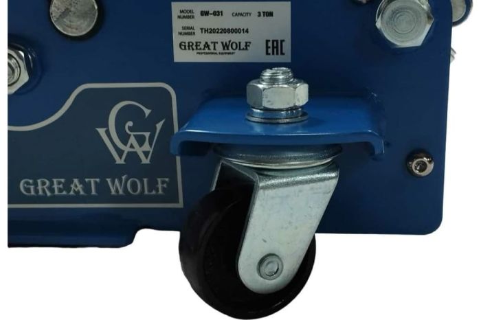 Домкрат подкатной гидравлический 3 тонны Great Wolf GW-031, низкопрофильный