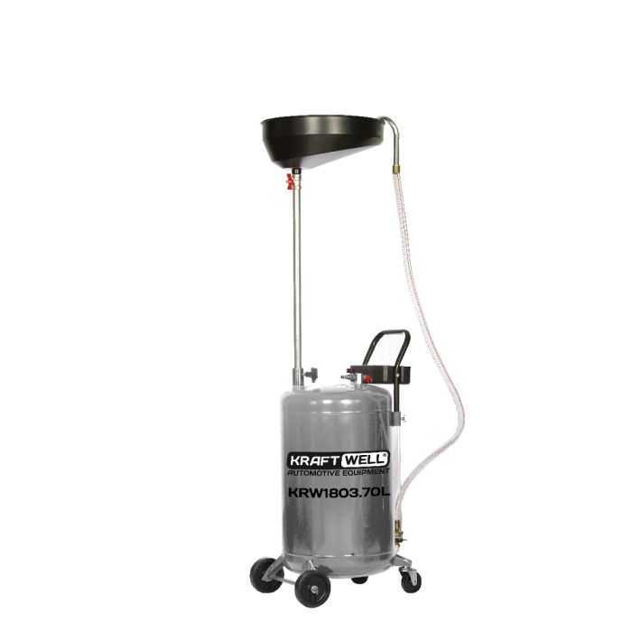 Установка для сбора масла/антифриза Kraftwell KRW1803.70L, 70 литров