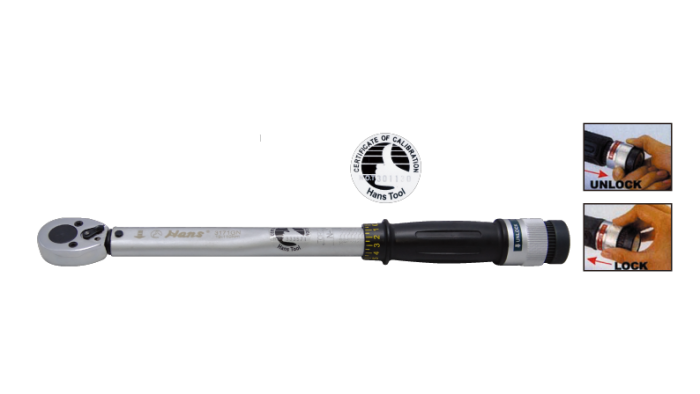 Динамометрический ключ Hans 2170GN, предельный, 5-25 Нм, 1/4"