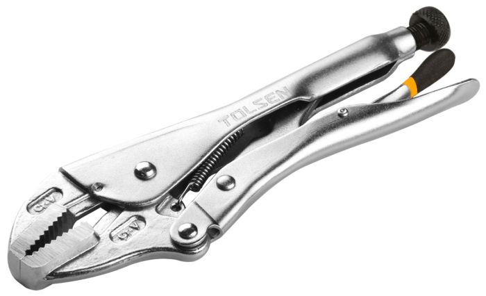 Зажим струбцины с фиксатором TOLSEN TT10048, с прямыми губками, 250мм