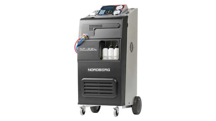 Станция для заправки автокондиционеров NORDBERG NF22L, автоматическая, 130 л/мин