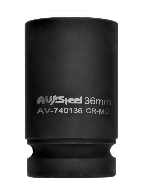 Головка ударная удлиненная AV Steel AV-740136, 6-гр., 1", 36мм