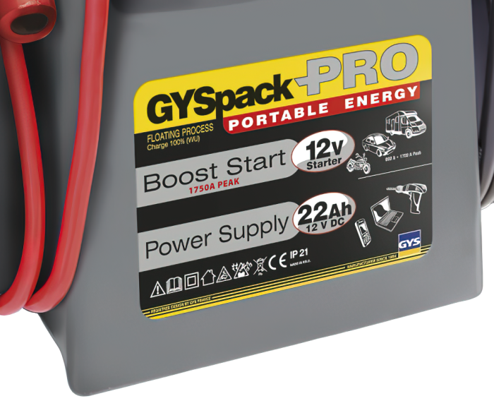 Пусковое устройство GYS Gyspack PRO, автономное, 12В, 600А