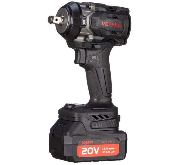 Гайковерт аккумуляторный ударный Rotake RC8802, 1/2", 890 Нм, в кейсе