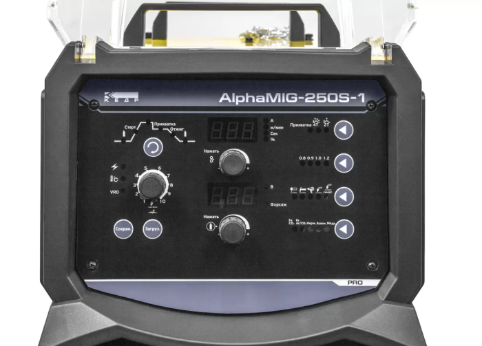 Сварочный инверторный полуавтомат КЕДР ALPHAMIG-250S-1, MIG/MAG, 220В, 250А