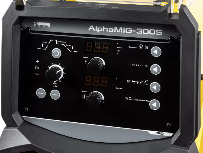 Сварочный инверторный полуавтомат КЕДР ALPHAMIG-300S, MIG/MAG, 380В, 300А