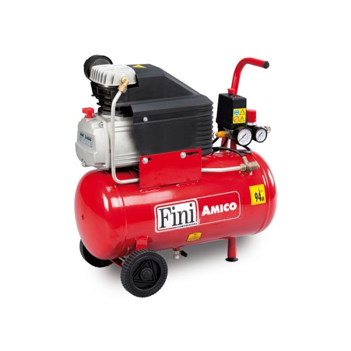 Поршневой компрессор Fini AMICO 25/2400, коаксиальный привод, масляный, 170 л/мин, 220В