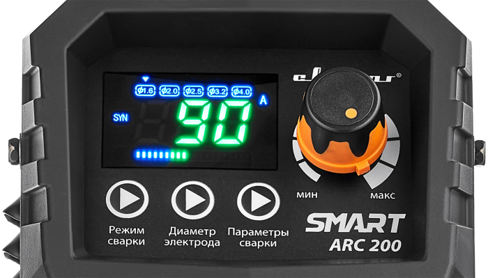 Сварочный аппарат инверторный Сварог REAL SMART ARC 200 BLACK (Z28303), MMA&TIG, 220В