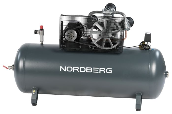 Поршневой компрессор NORDBERG NCP500/950, ременной привод, масляный, 950 л/мин, 380В